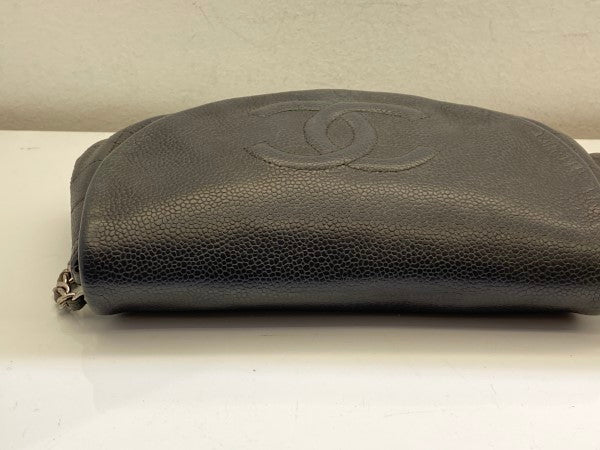 Chanel Navy Blue Half Moon WOC