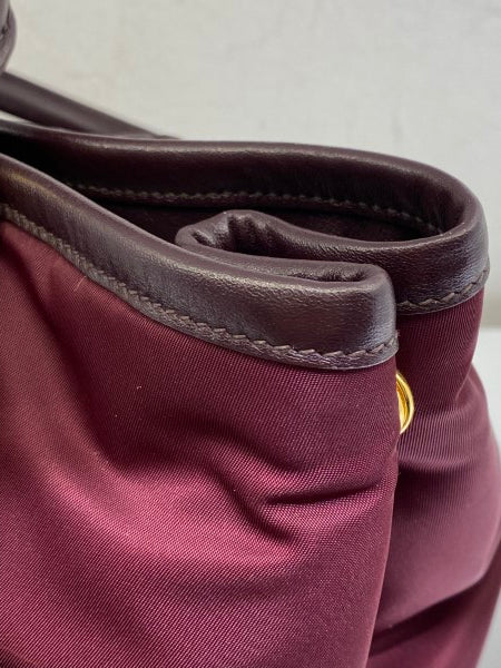 Prada Burgundy Waterproof Tote Bag