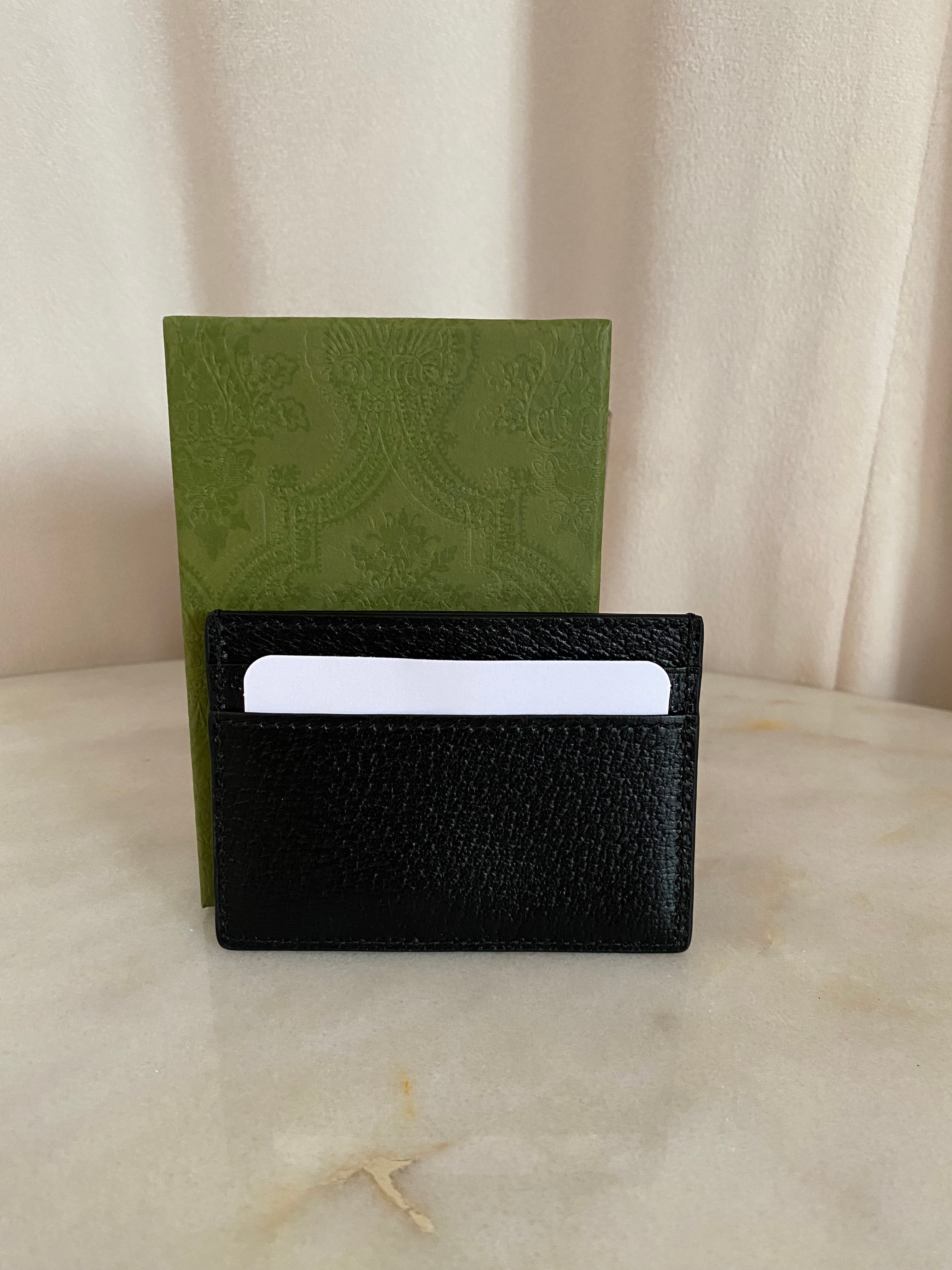 Gucci Black Horsebit Card Holder