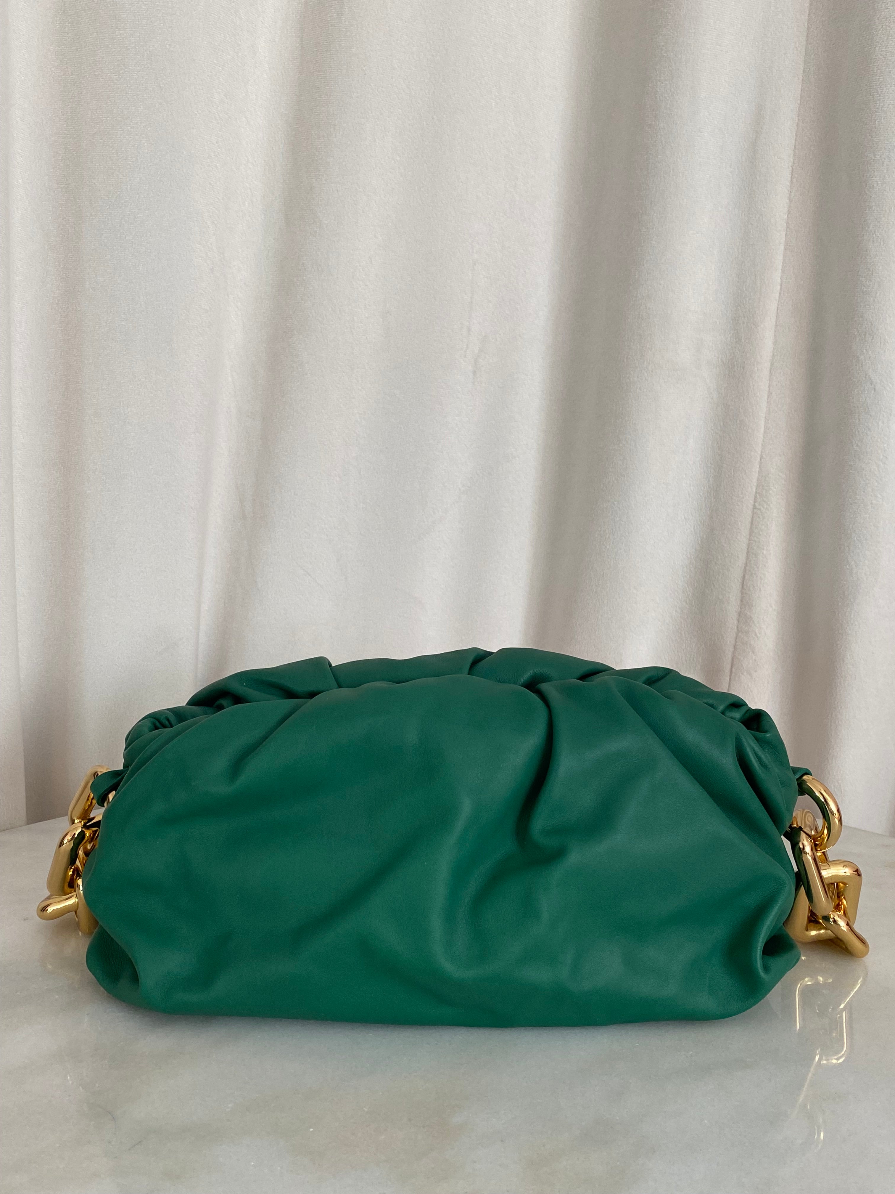 Bottega Veneta Green Pouch Chain