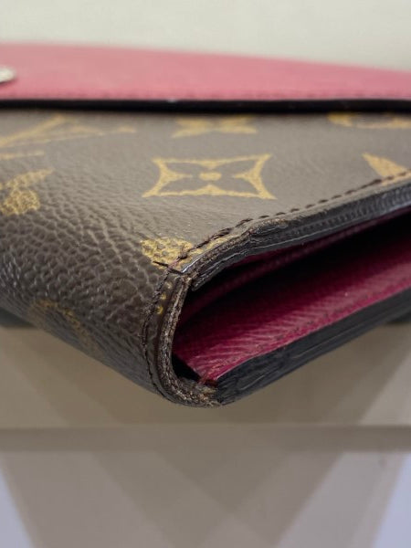 Louis Vuitton Monogram Red Marie-Lou Long Wallet