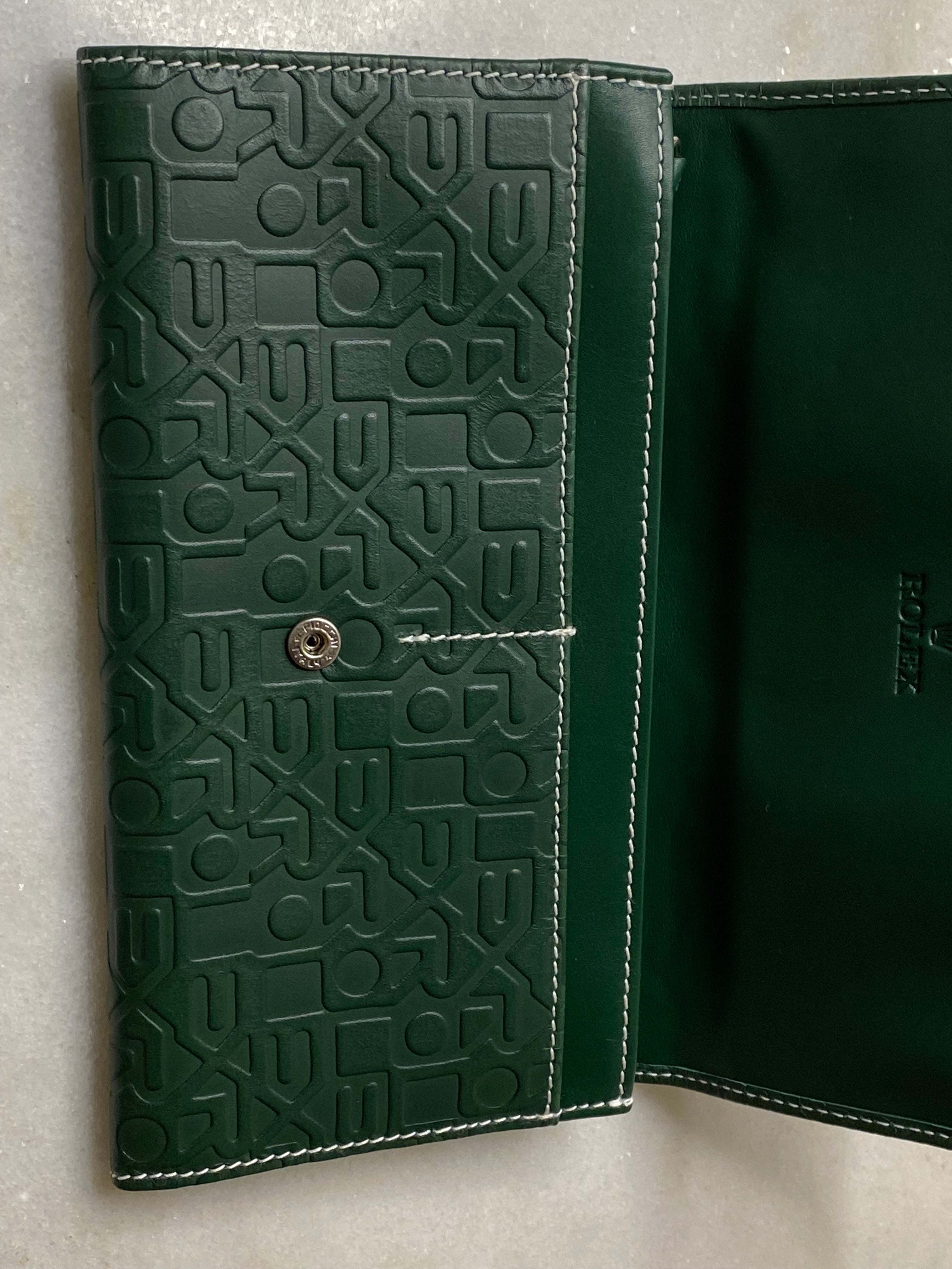 Rolex Green Flap Long Wallet