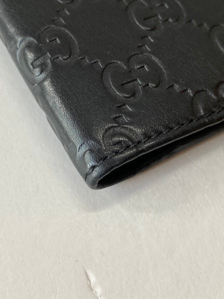 Gucci Black GG Print Passport Cover