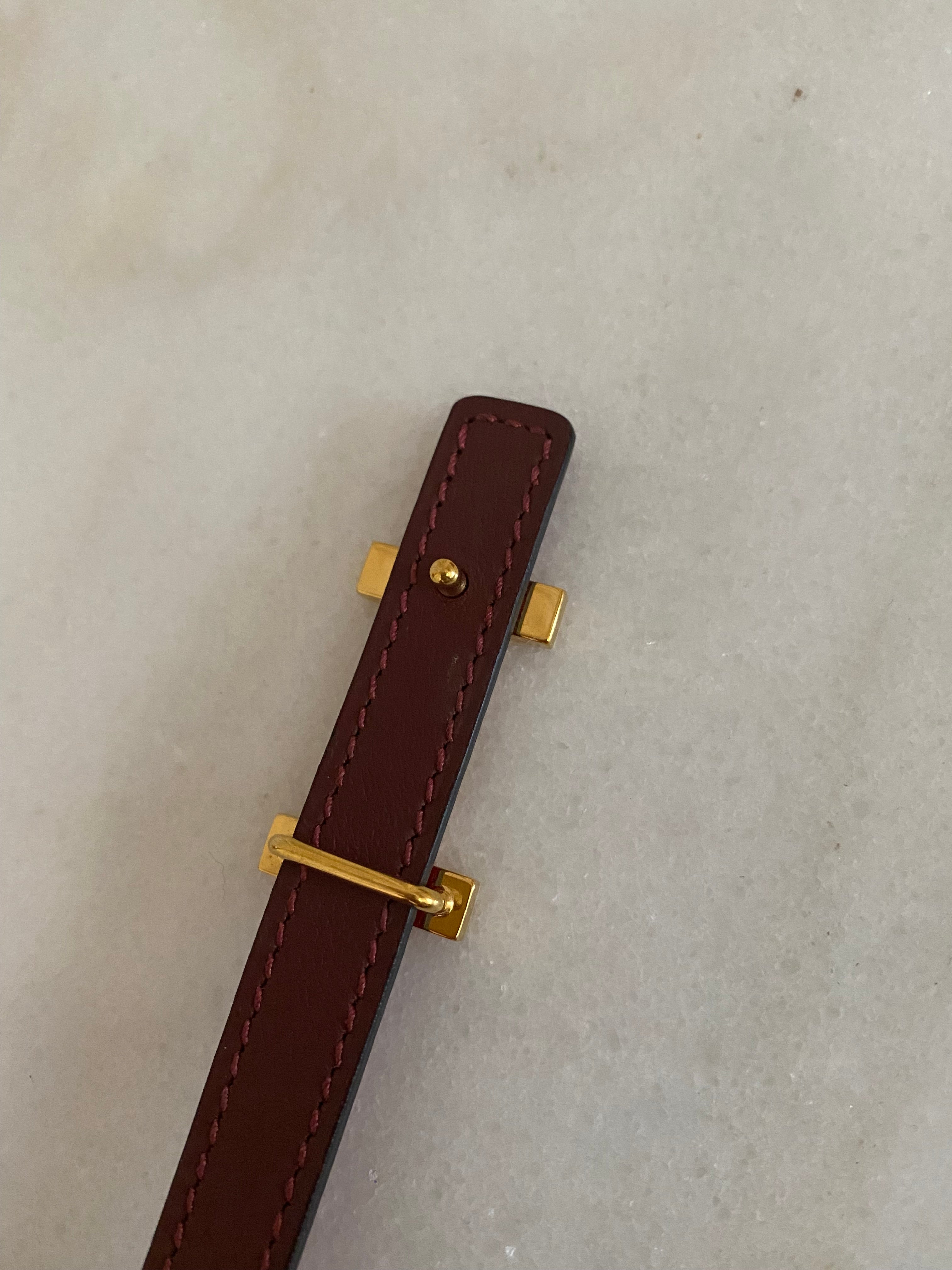 Hermes Red H Belt