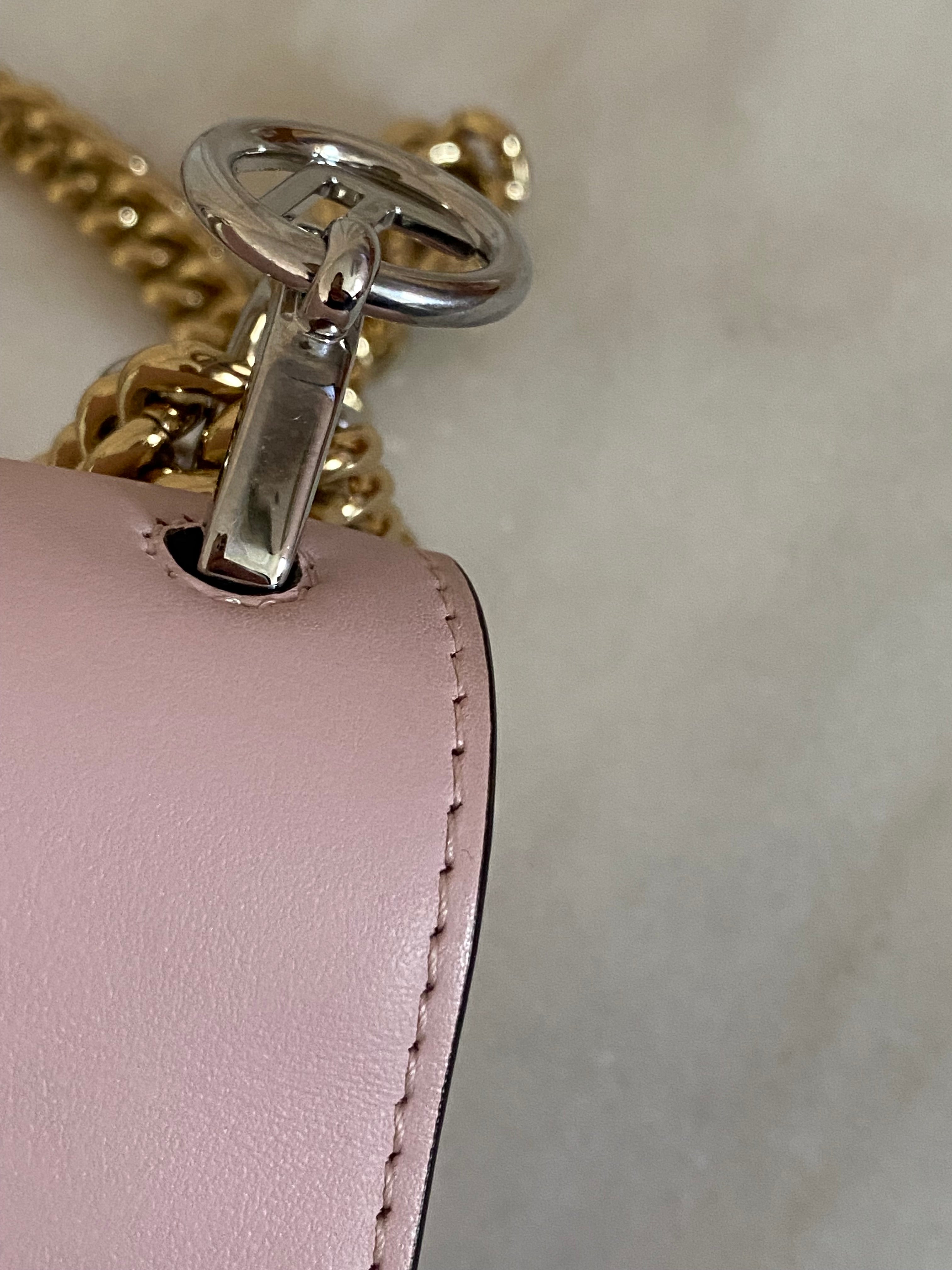 Fendi Pink Kan I F Logo Shoulder Bag