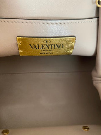 Valentino Gold Super V Clutch