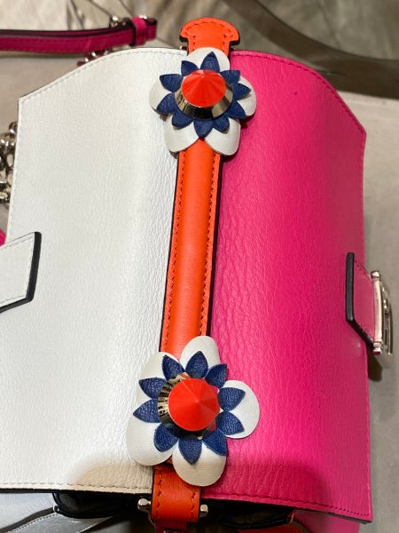 Fendi Teicolor Baguette Flower Medium Bag