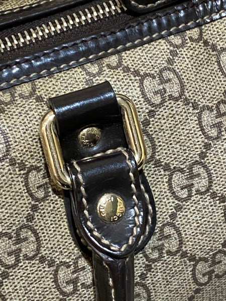 Gucci Bicolor GG Supreme Tattoo Print Joy Boston Medium Bag