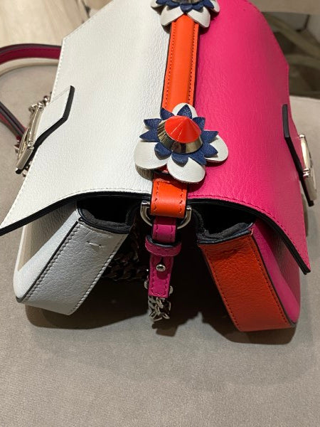 Fendi Teicolor Baguette Flower Medium Bag