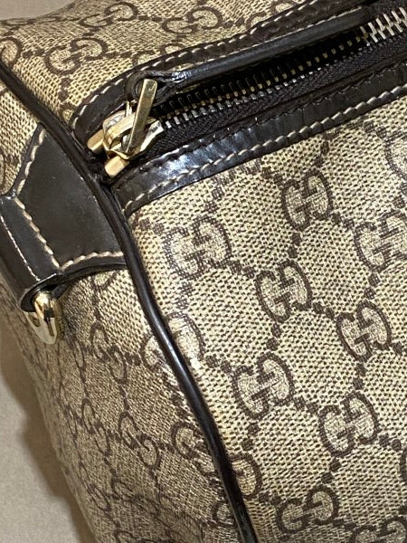 Gucci Bicolor GG Supreme Tattoo Print Joy Boston Medium Bag