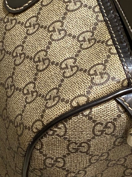 Gucci Bicolor GG Supreme Tattoo Print Joy Boston Medium Bag