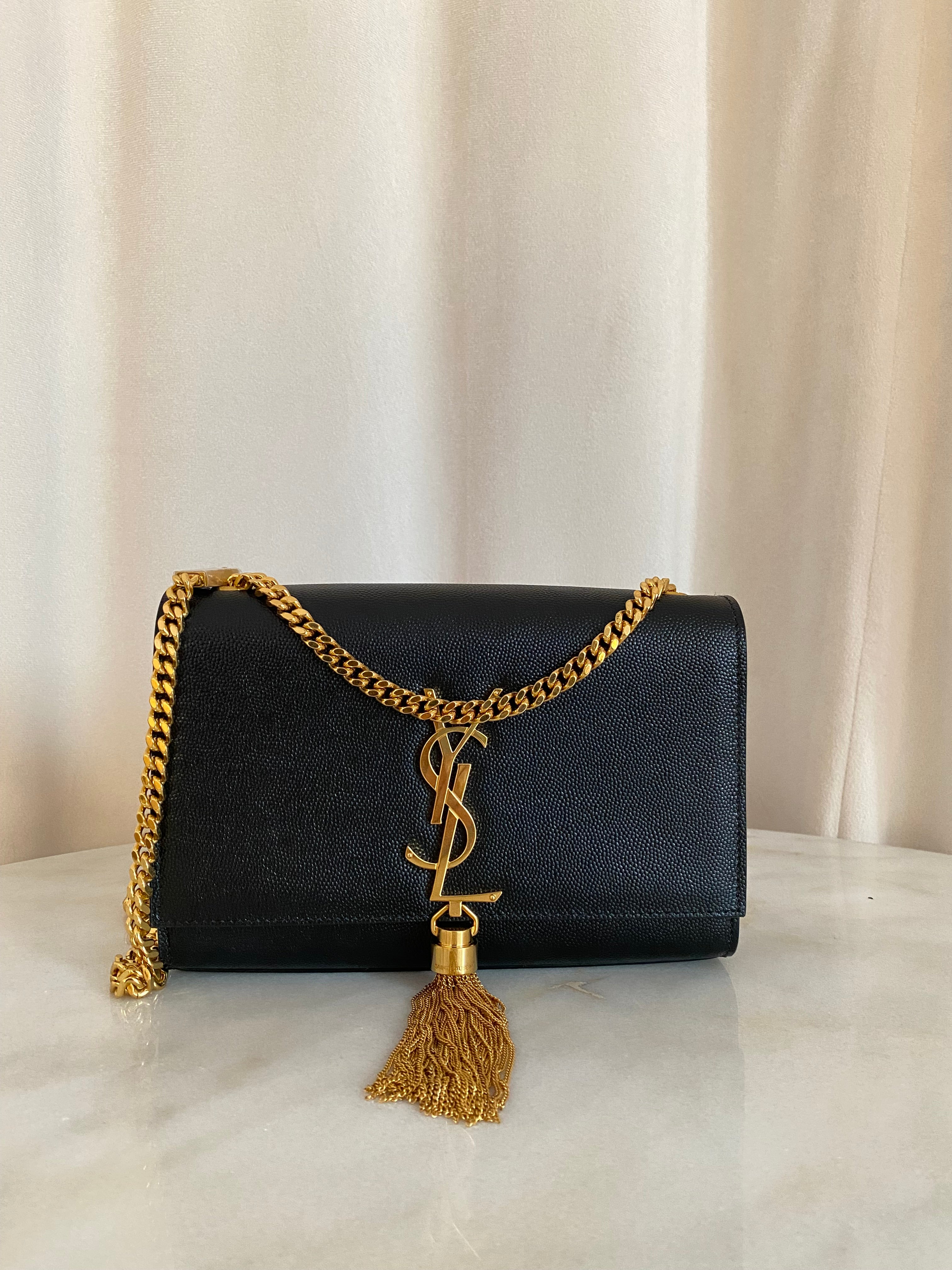 YSL Black Kate Tassel Bag