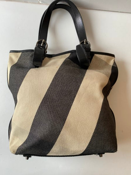 Burberry Bicolor Check Shoulder Bag