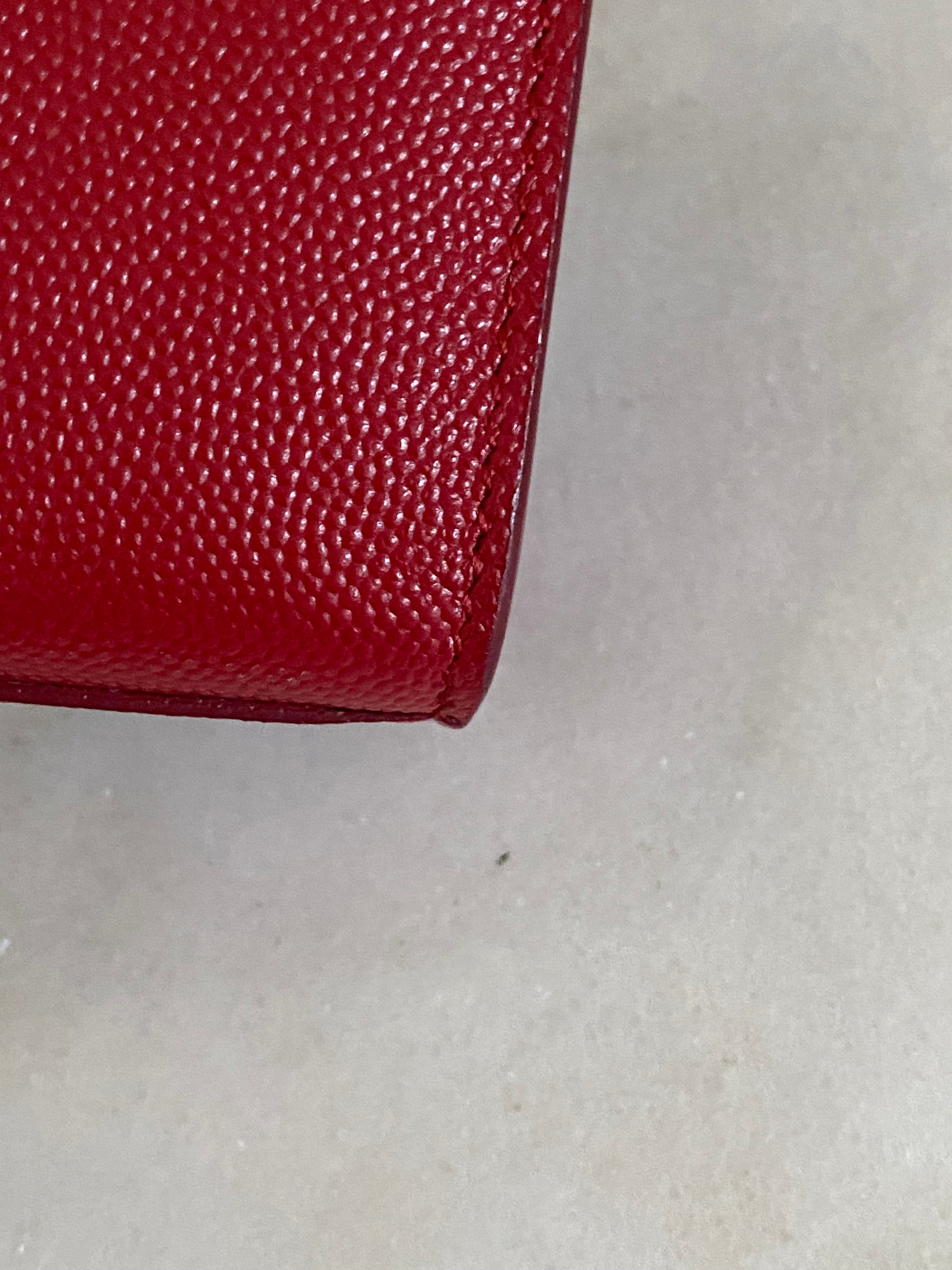 YSL Red Small Kate Chain Crossbody Bag