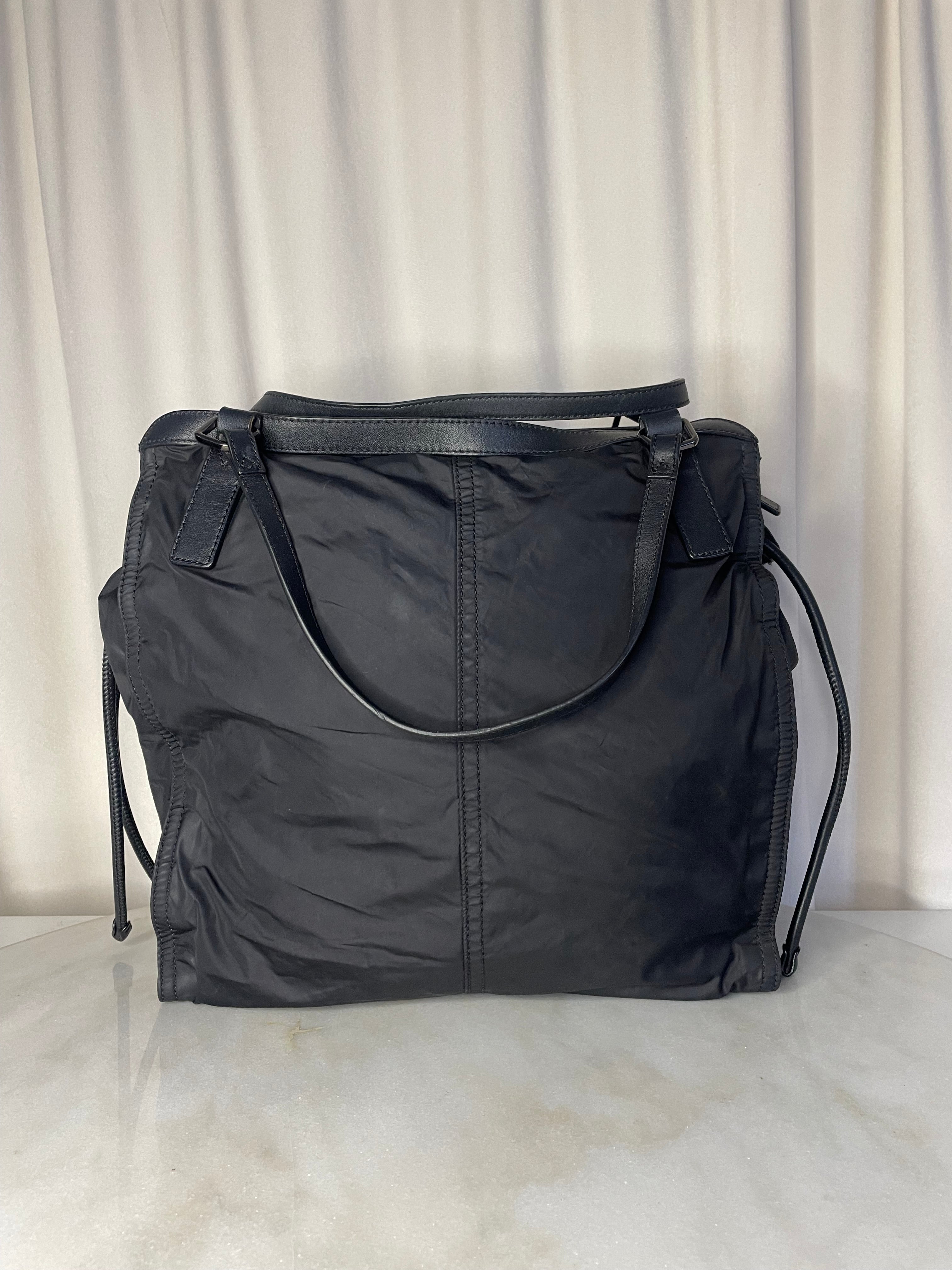 Burberry Black Nylon Tote Bag