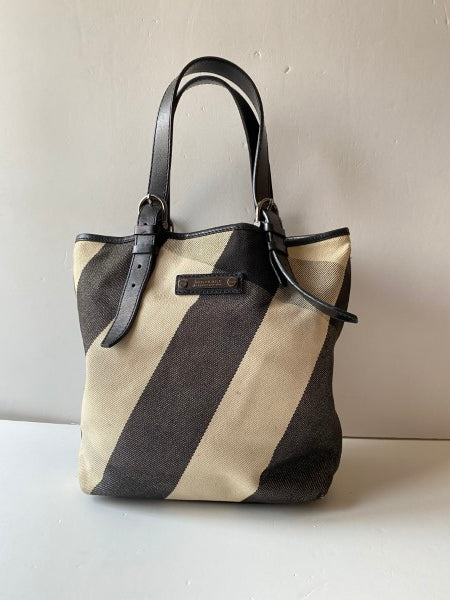 Burberry Bicolor Check Shoulder Bag