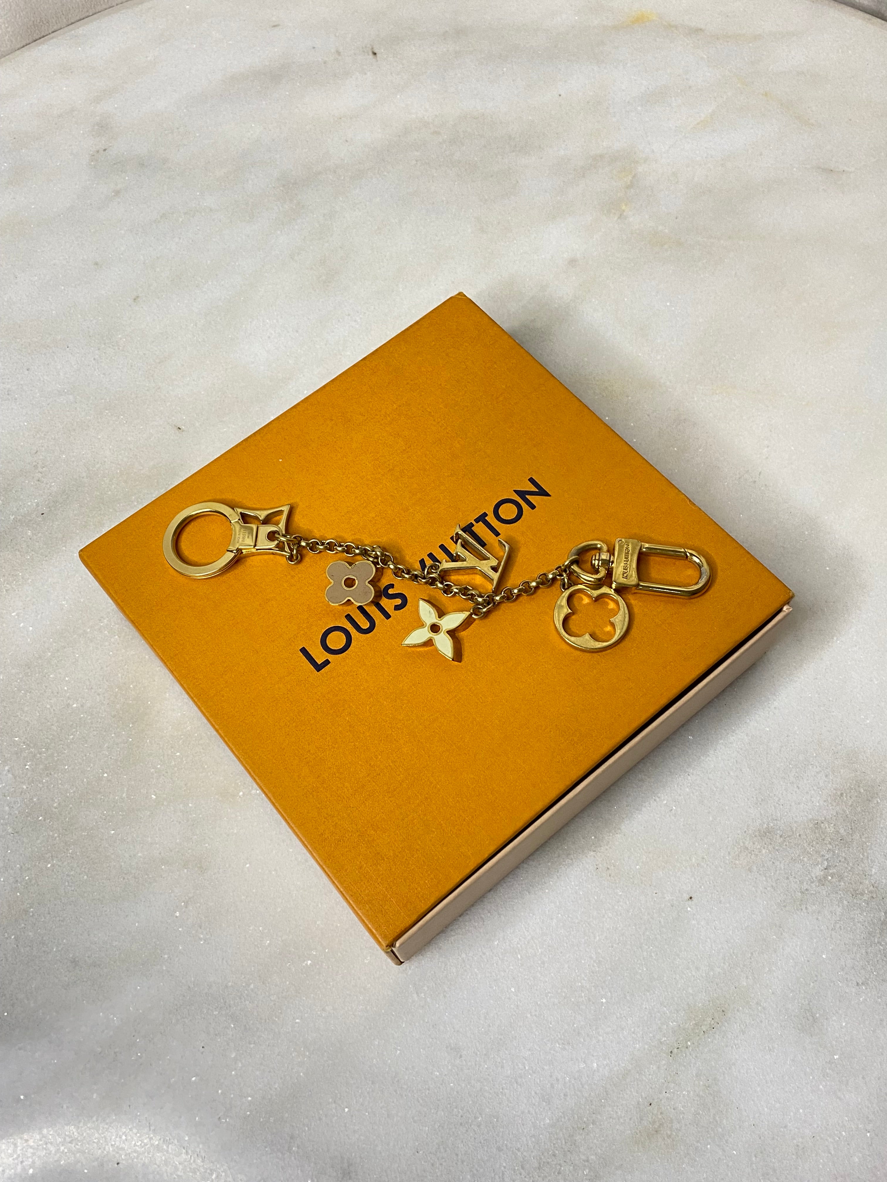 Louis Vuitton Gold Fleur De Monogram Bag Charm