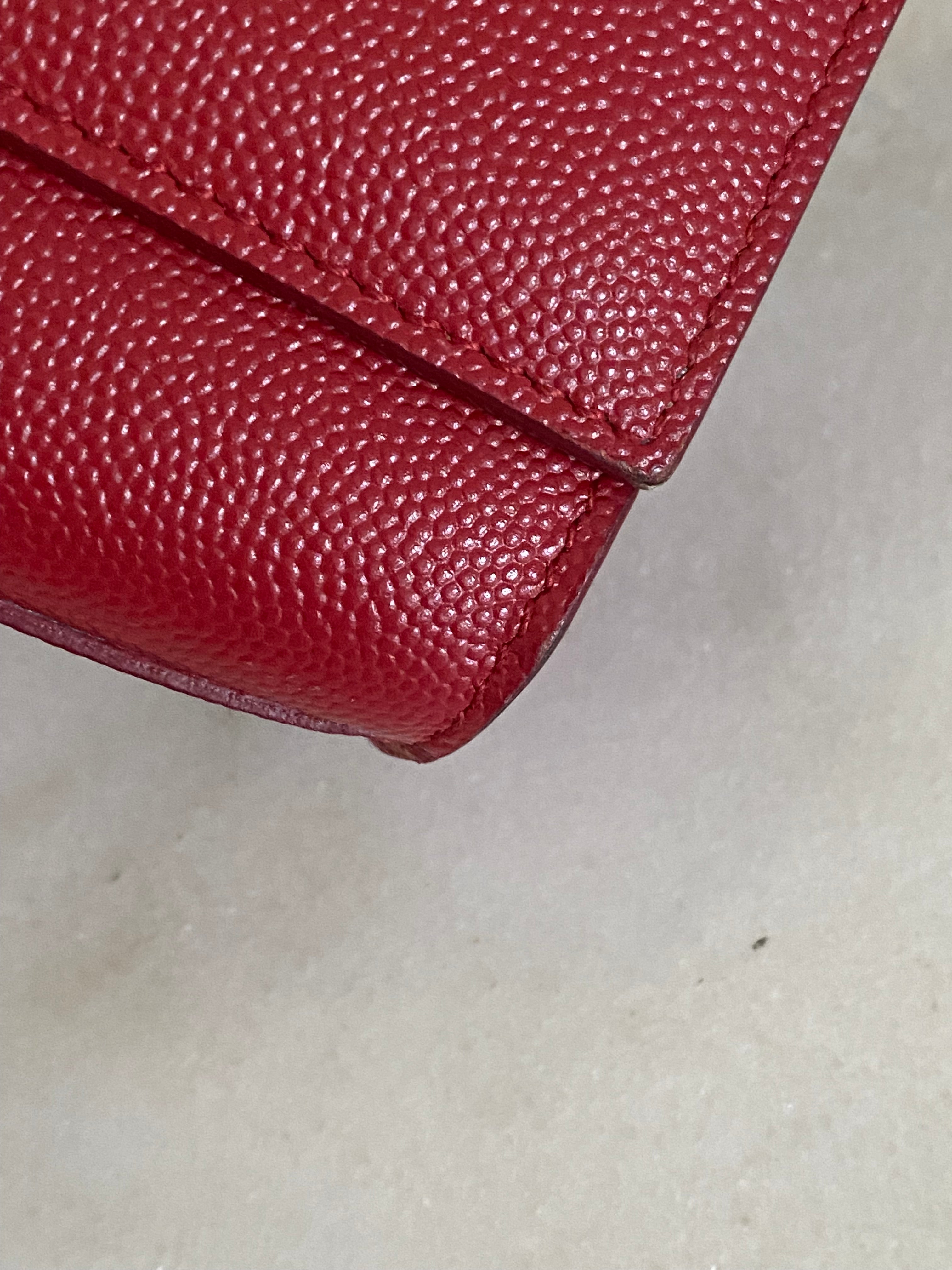 YSL Red Small Kate Chain Crossbody Bag