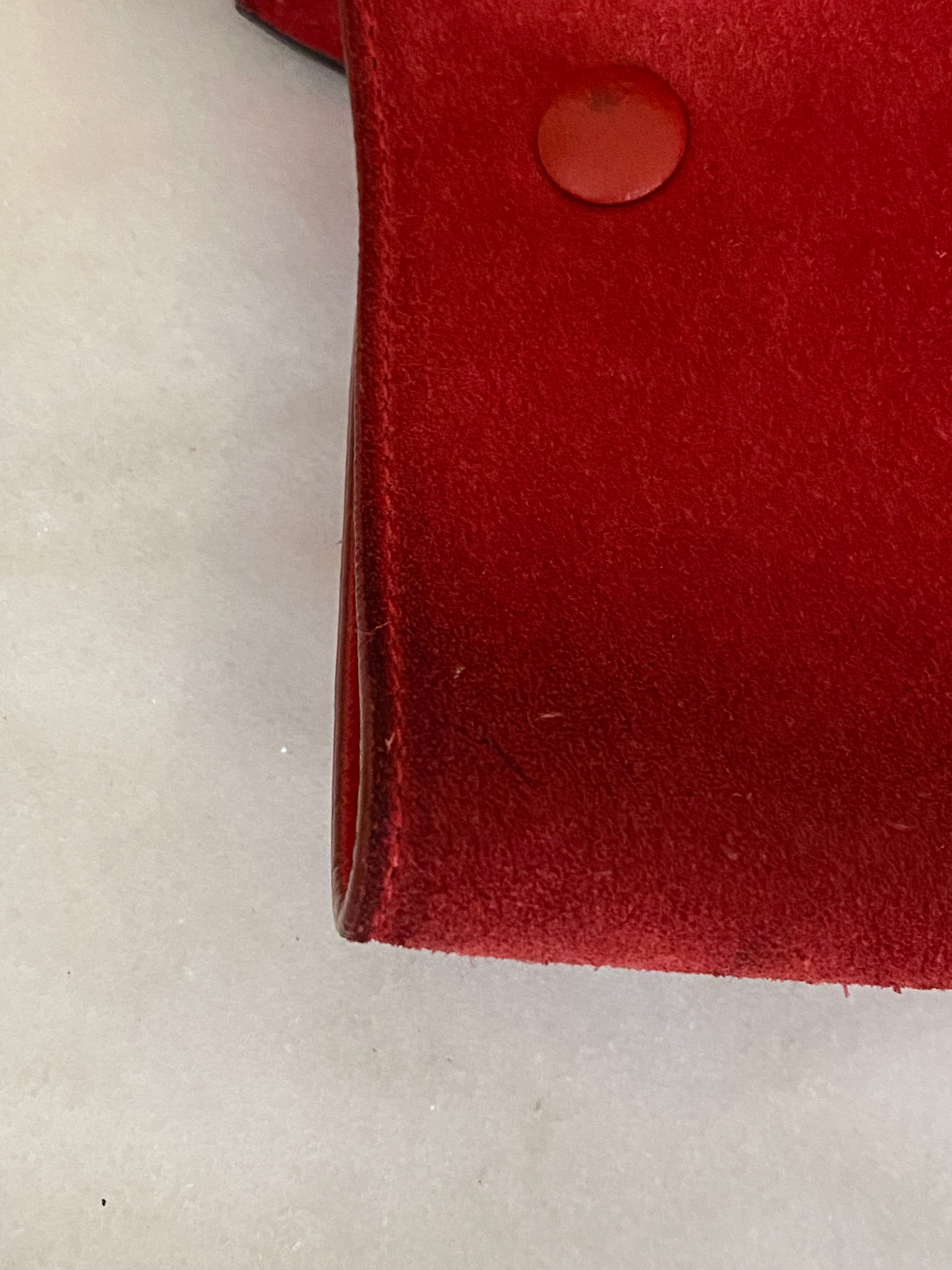 Celine Red Trapeze Top Handle Bag