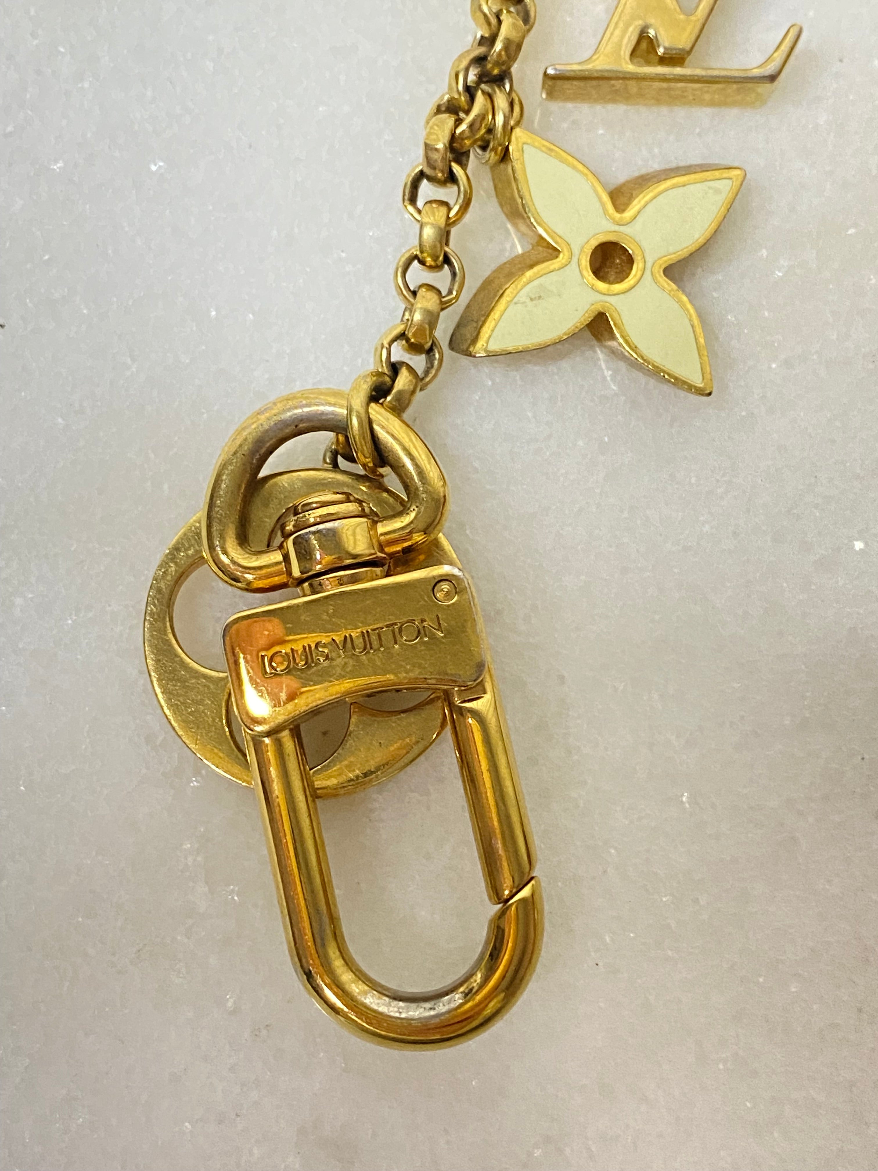 Louis Vuitton Gold Fleur De Monogram Bag Charm