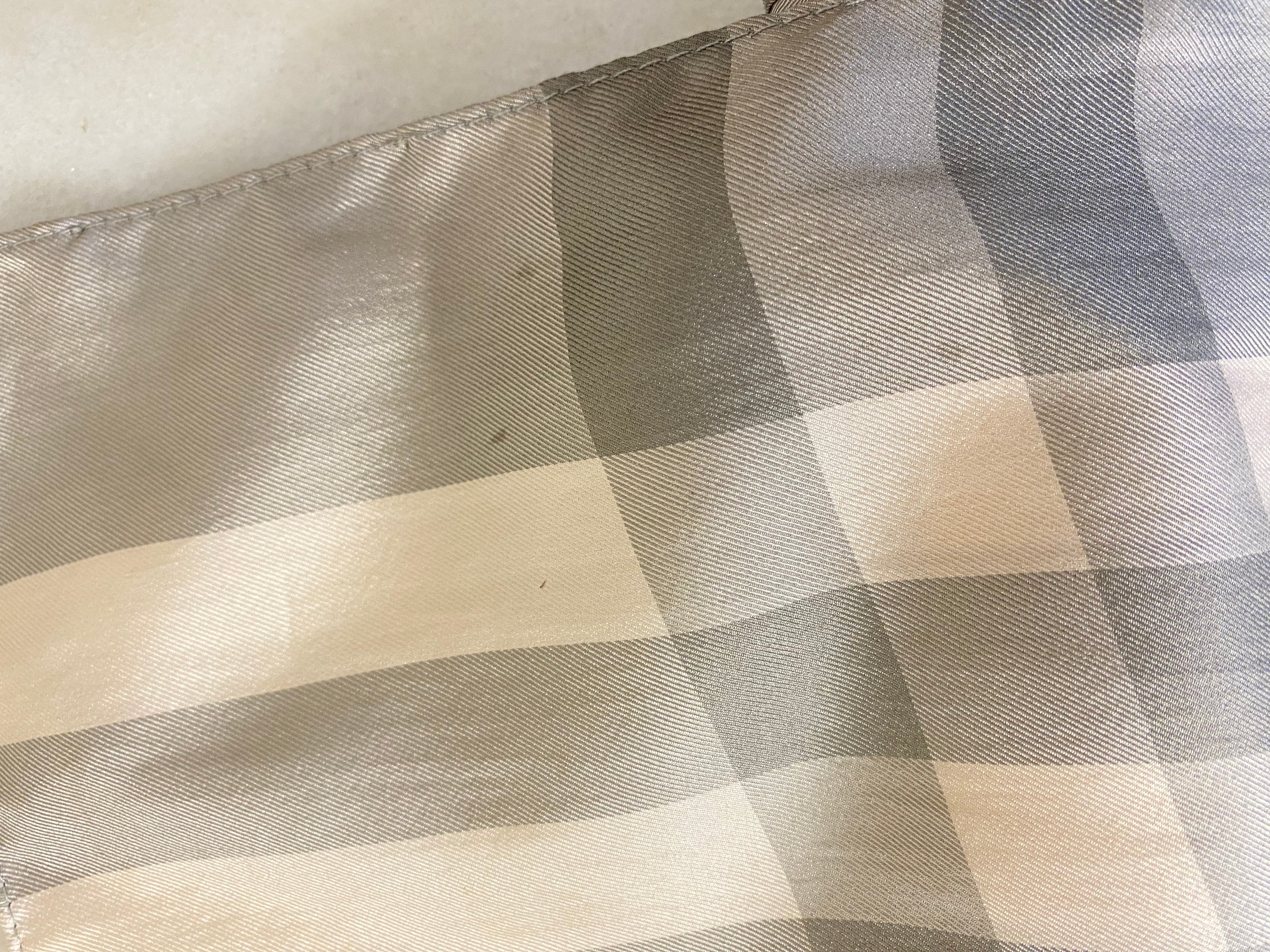 Burberry Beige Nova Check Silk Scarf