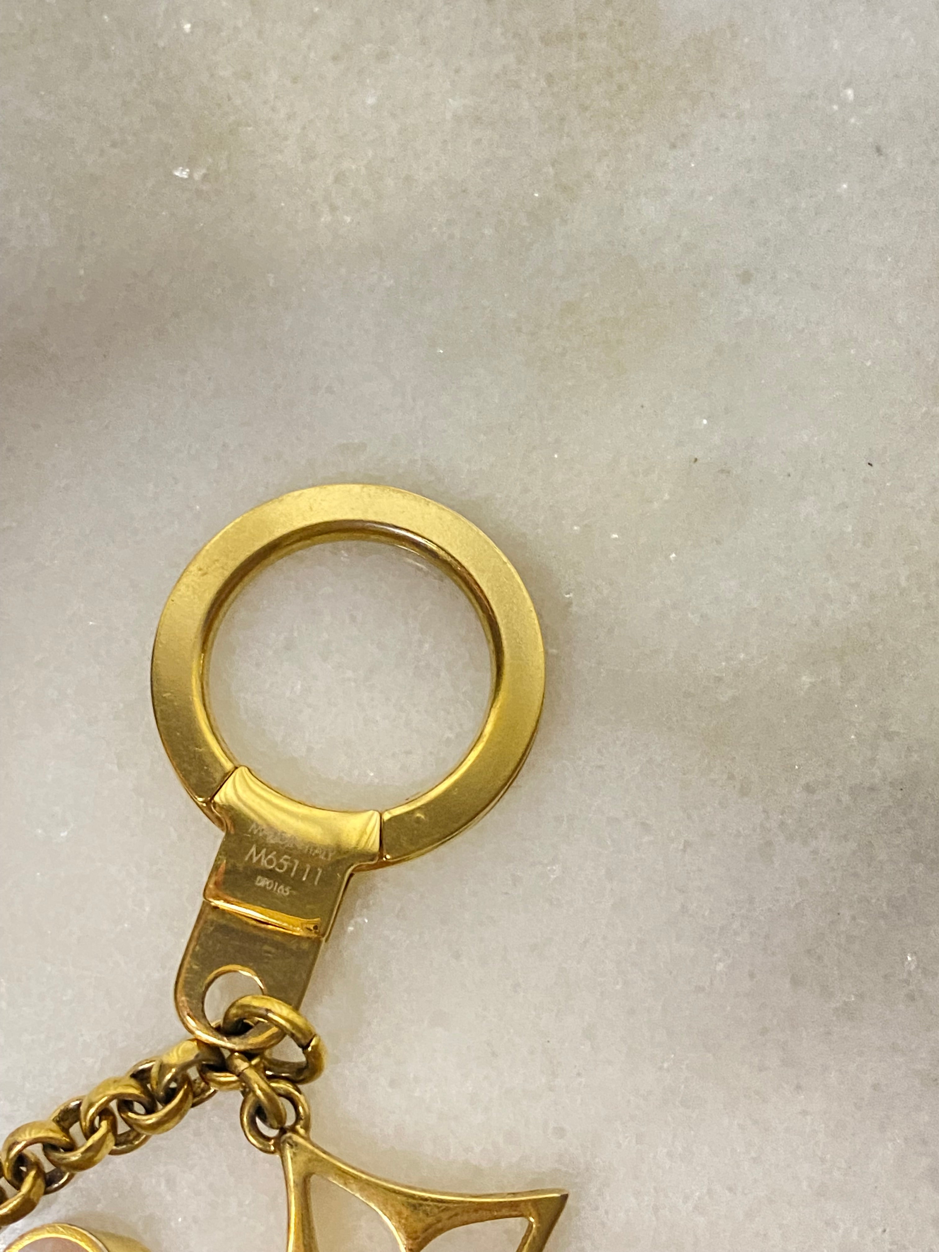 Louis Vuitton Gold Fleur De Monogram Bag Charm