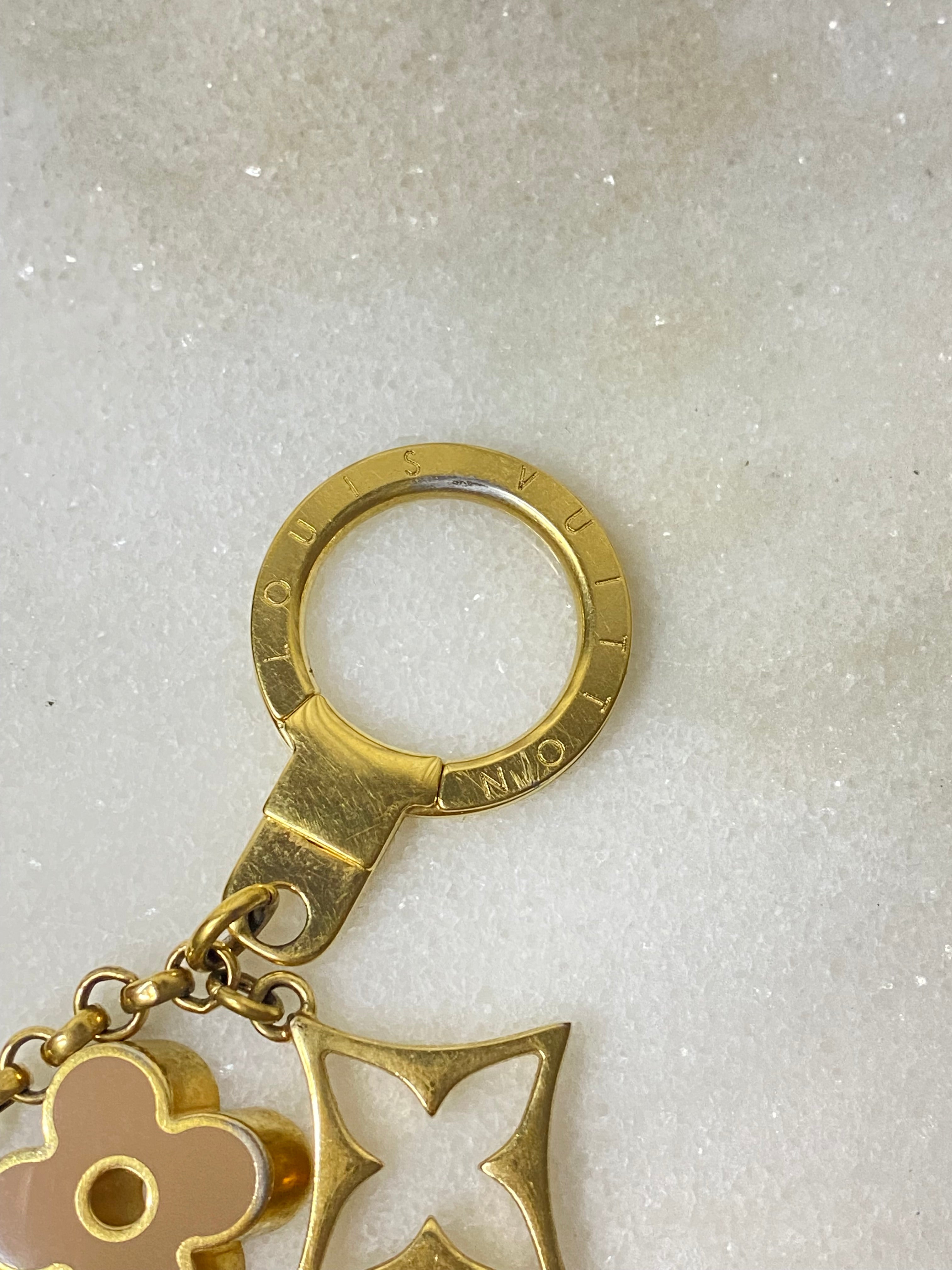 Louis Vuitton Gold Fleur De Monogram Bag Charm