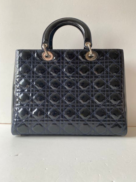 Christian Dior  Black Lady Dior Large Bag