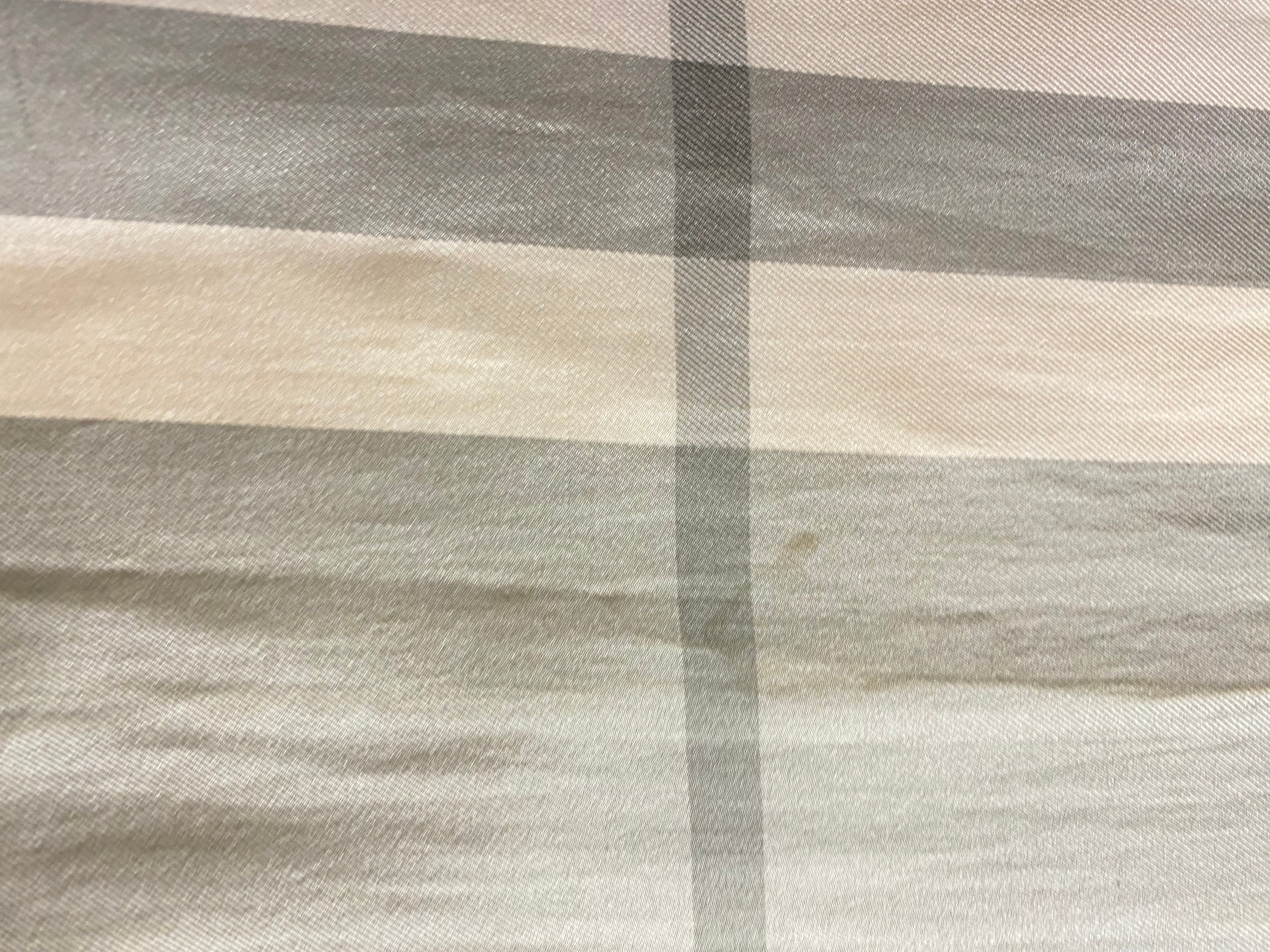 Burberry Beige Nova Check Silk Scarf