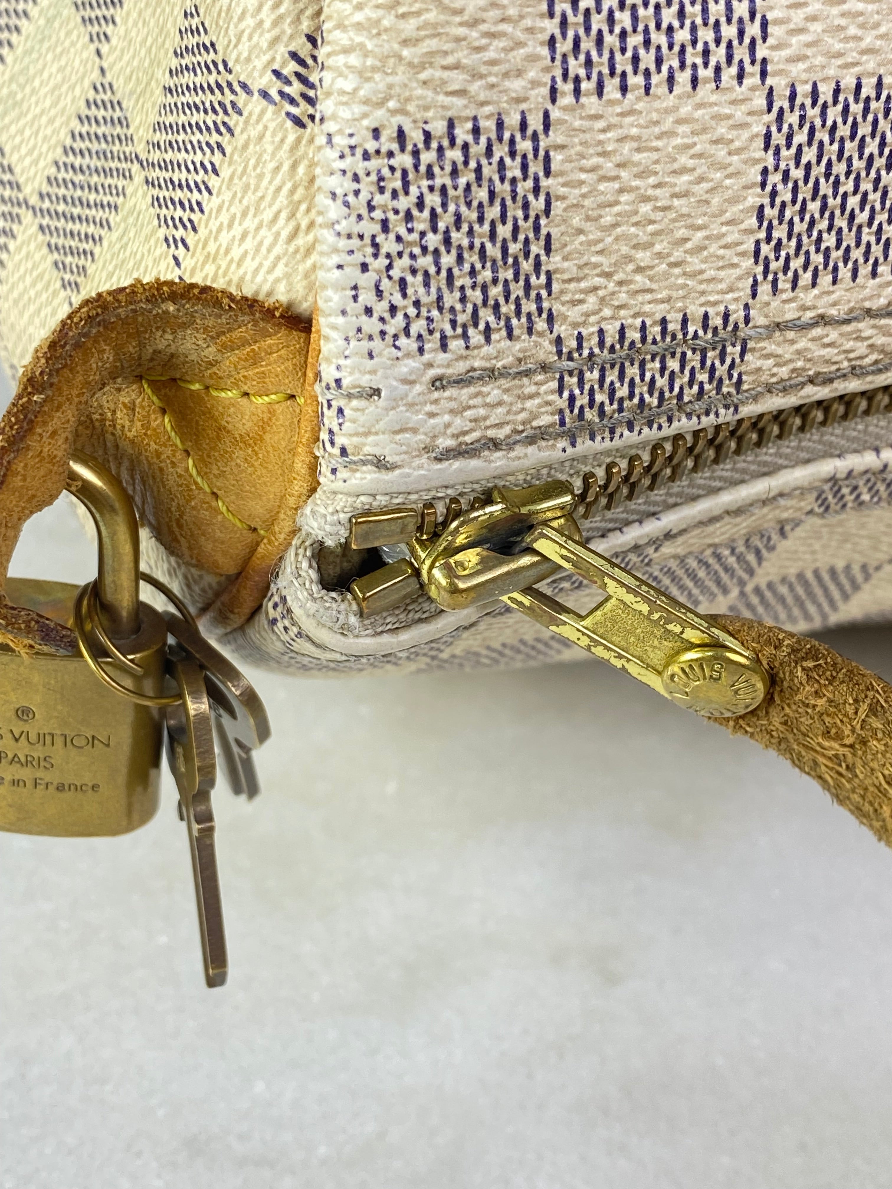 Louis Vuitton Damier Azur Speedy 35 Bag