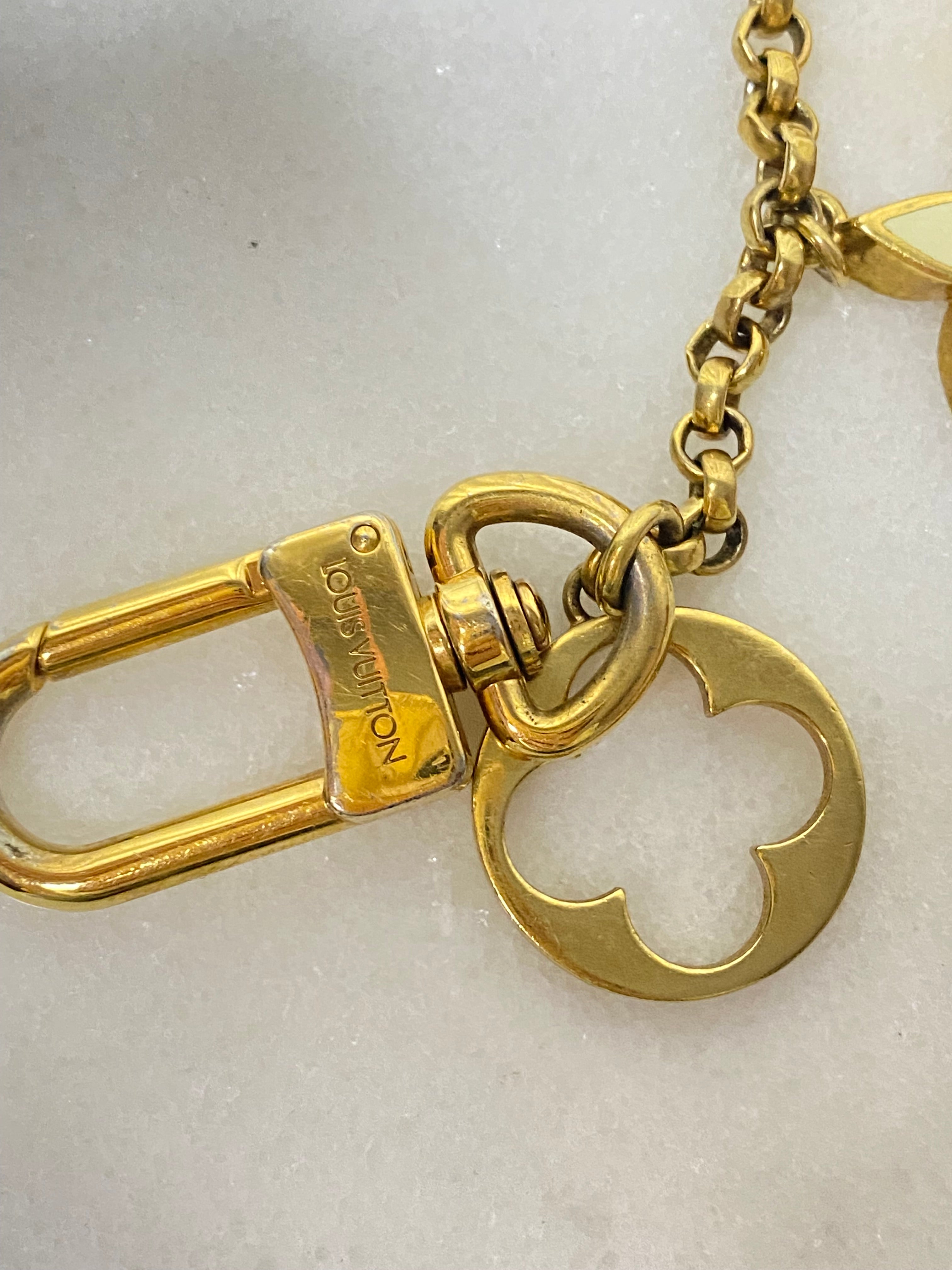 Louis Vuitton Gold Fleur De Monogram Bag Charm