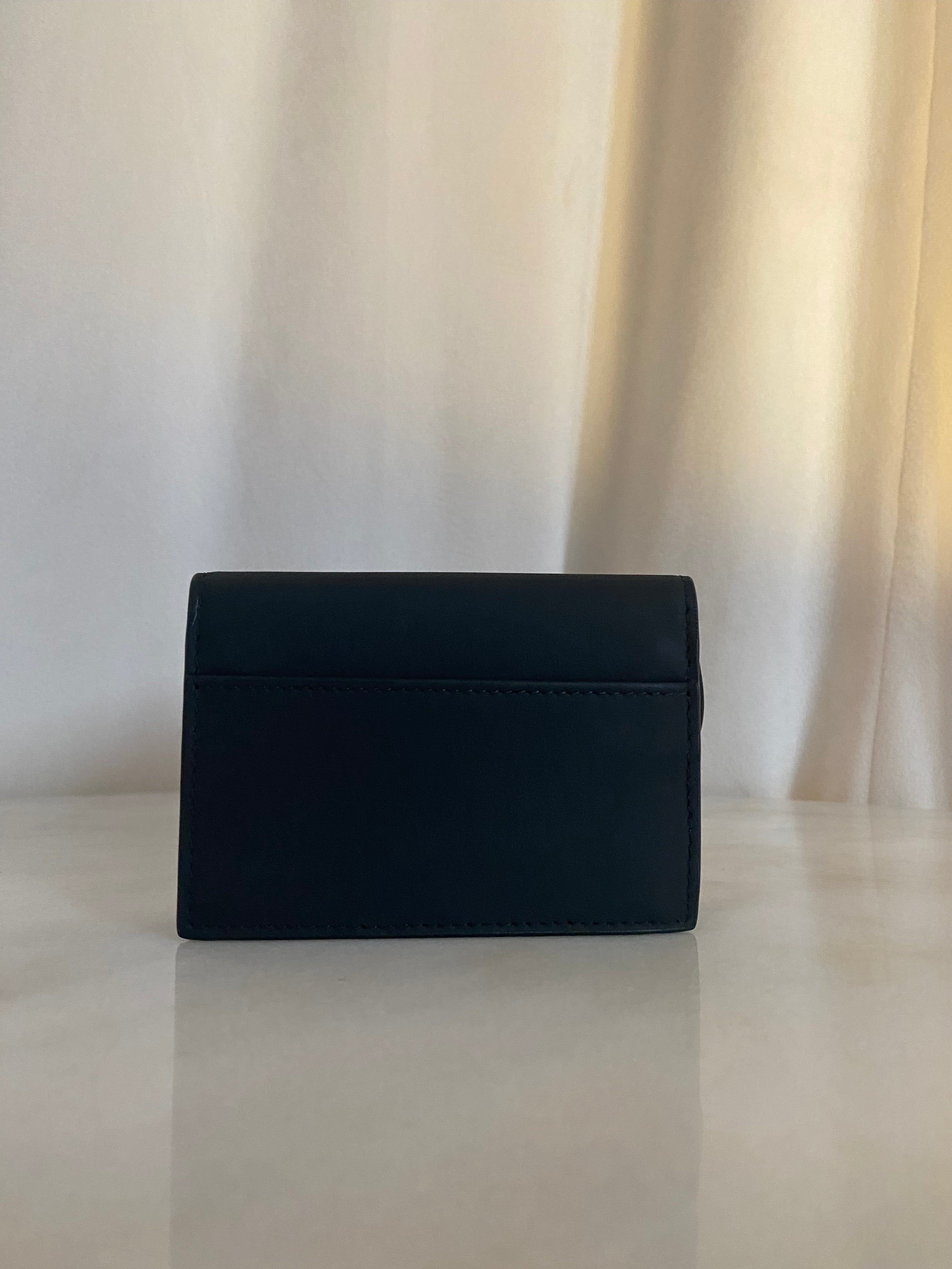 Christian Dior Black Saddle Card Holder