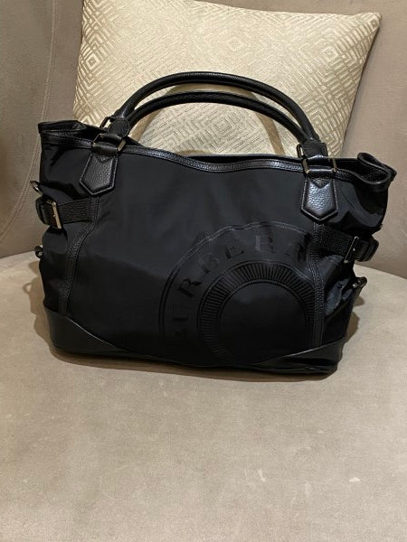 Burberry Black Logo Tote Large Bag