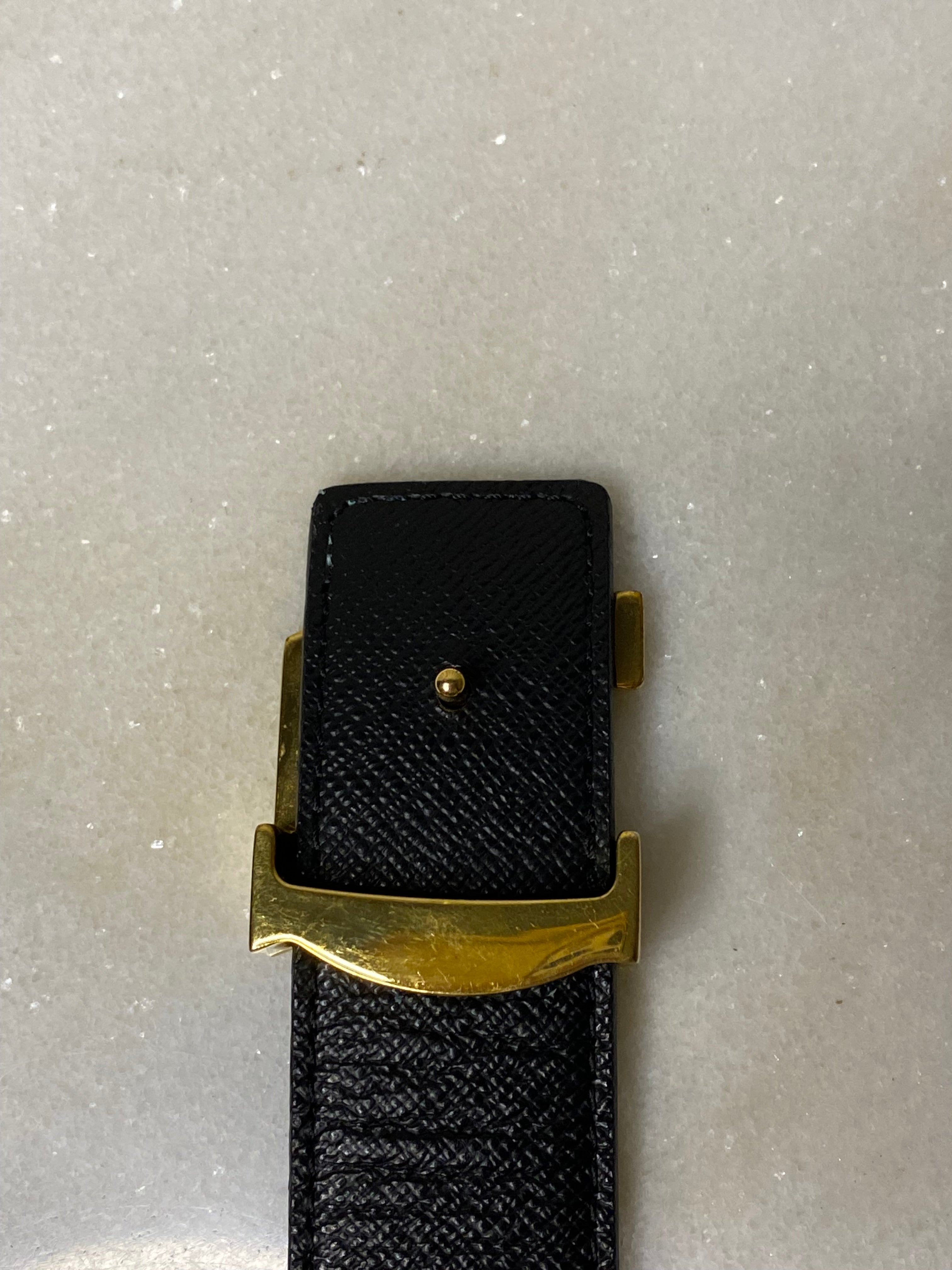 Louis Vuitton Monogram Black 30mm Belt