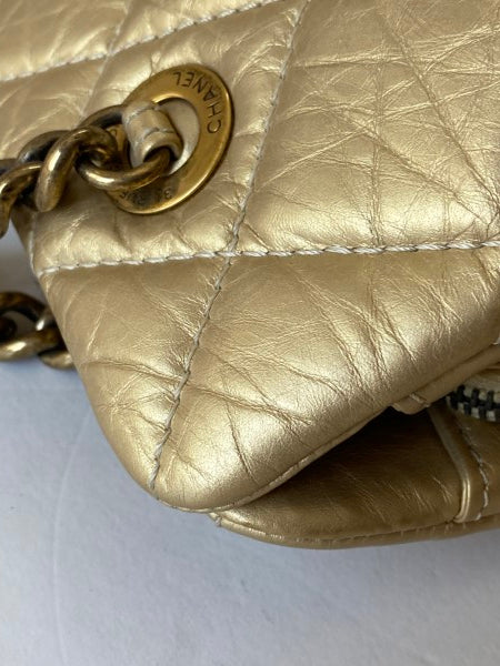 Chanel Gold CC Crown Tote Shoulder Bag