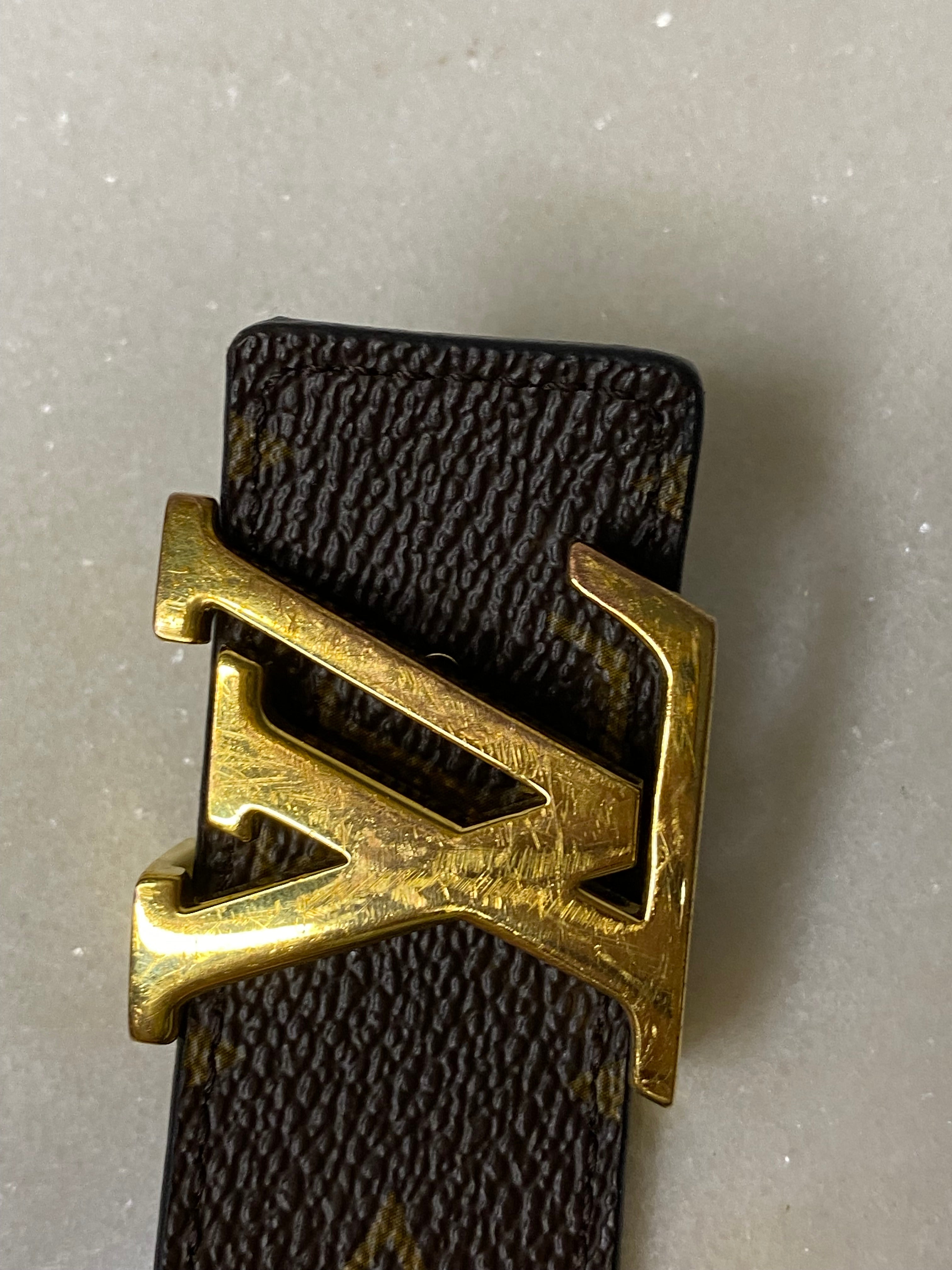 Louis Vuitton Monogram Black 30mm Belt