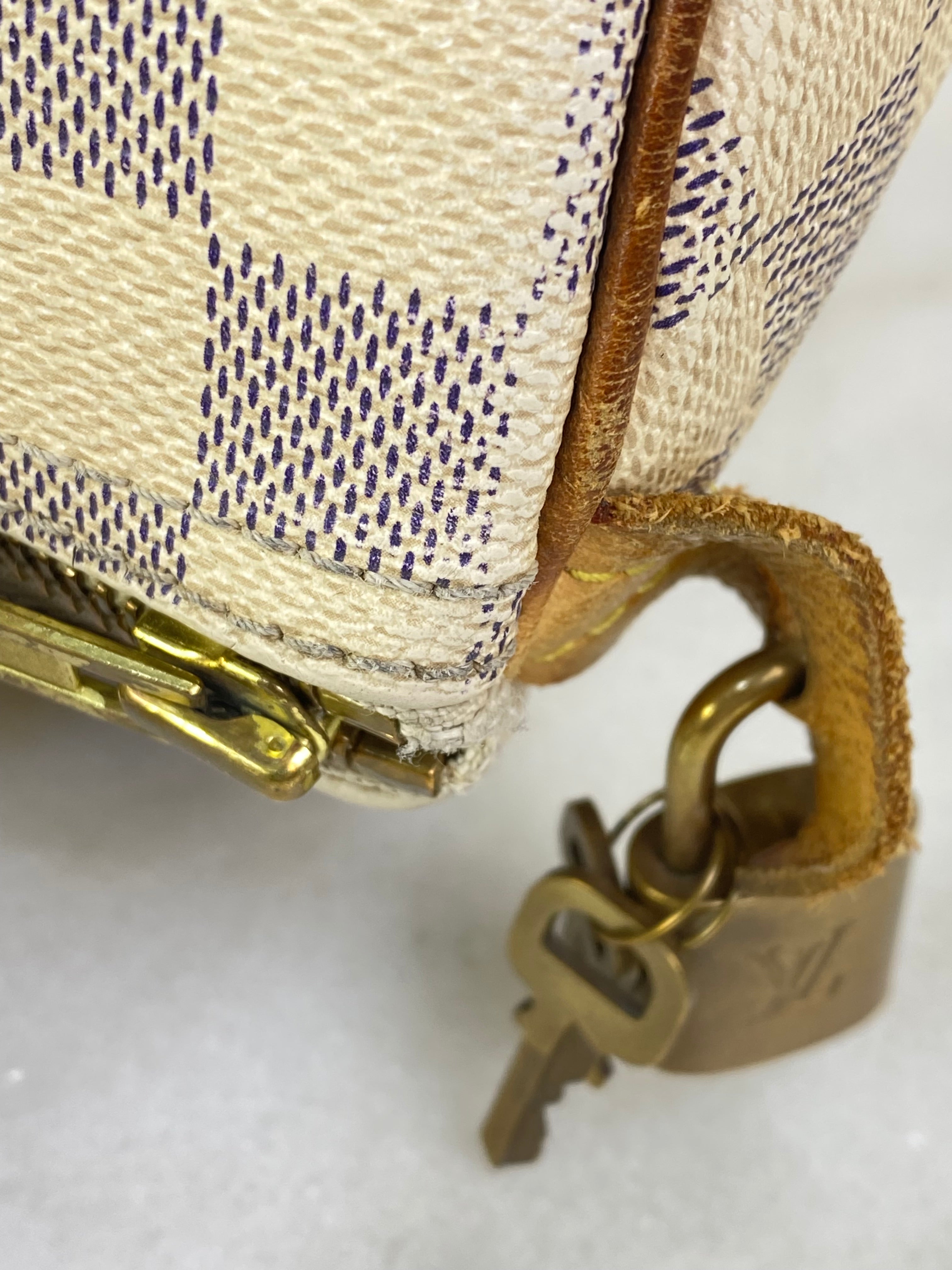 Louis Vuitton Damier Azur Speedy 35 Bag