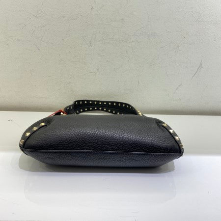 Valentino Black Rockstuds Hobo Small Bag