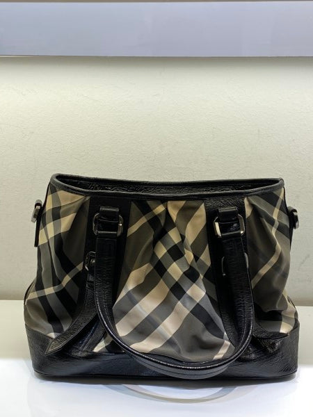 Burberry Bicolor Beat Check Lowry Bag