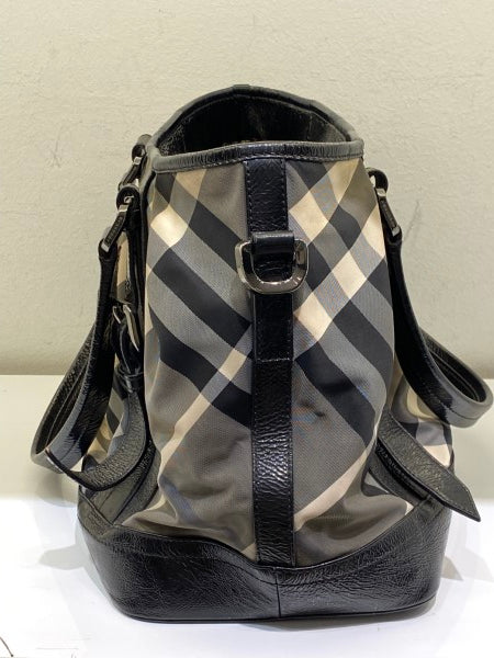 Burberry Bicolor Beat Check Lowry Bag