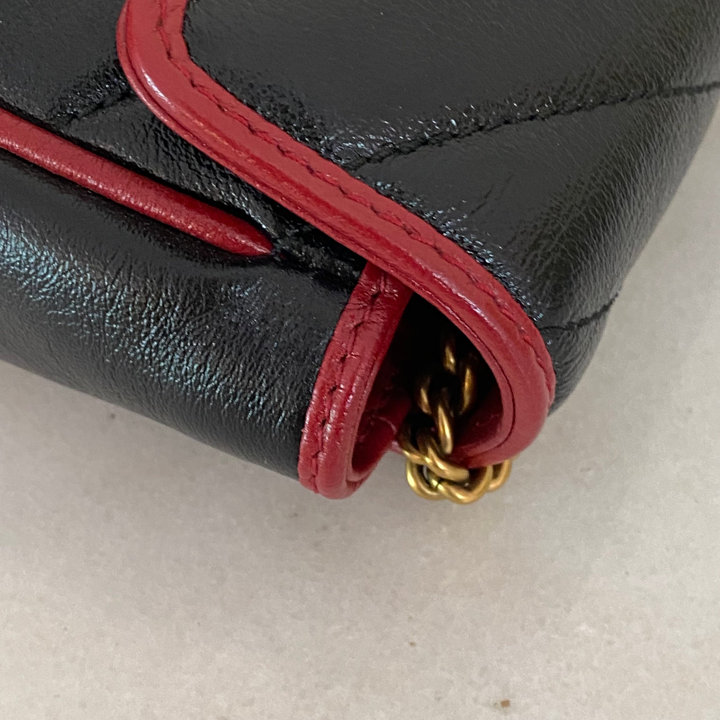 Gucci Bicolor Marmont GG Super Mini Crossbody Bag