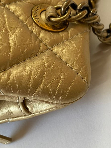 Chanel Gold CC Crown Tote Shoulder Bag