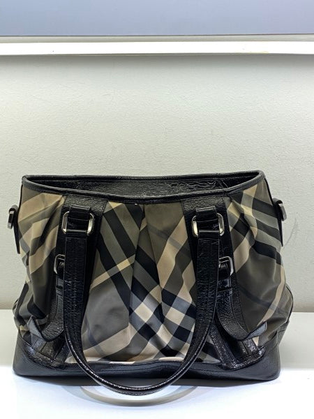 Burberry Bicolor Beat Check Lowry Bag