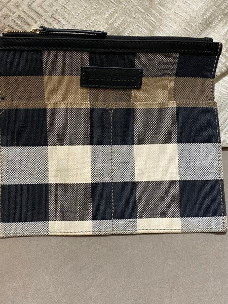 Burberry Black Brit Check Ashby Bucket Bag