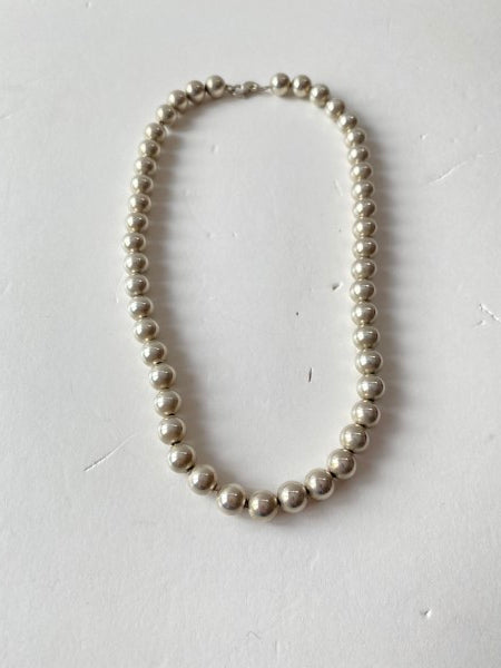 Tiffany & Co Silver Pearl Necklace