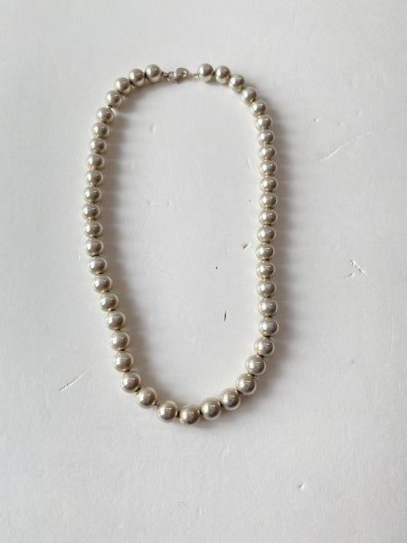 Tiffany & Co Silver Pearl Necklace