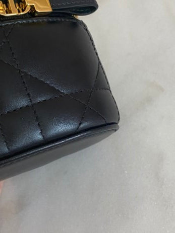 Christian Dior Black Caro Mini Vanity Case