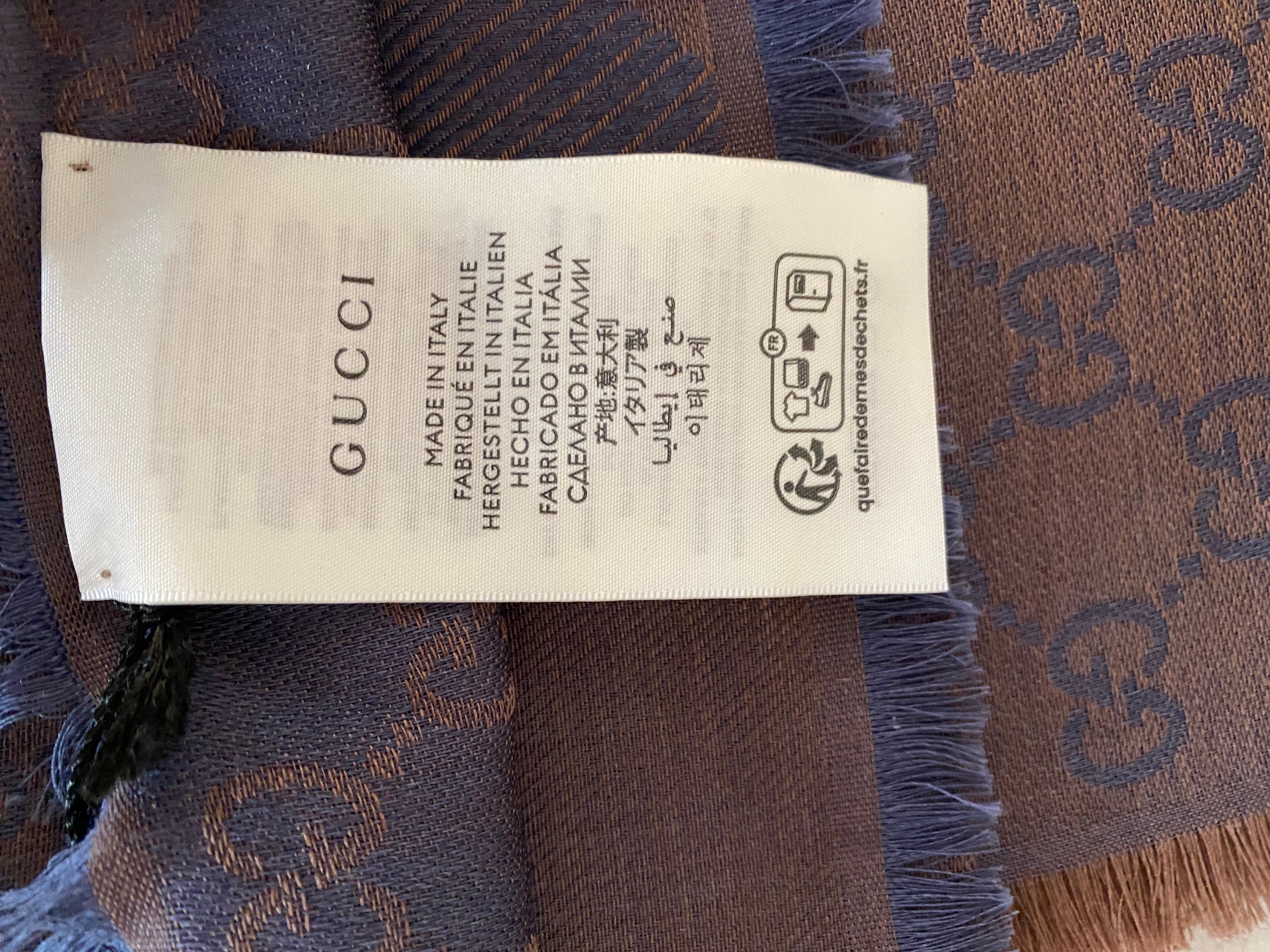 Gucci Bicolor GG Scarf