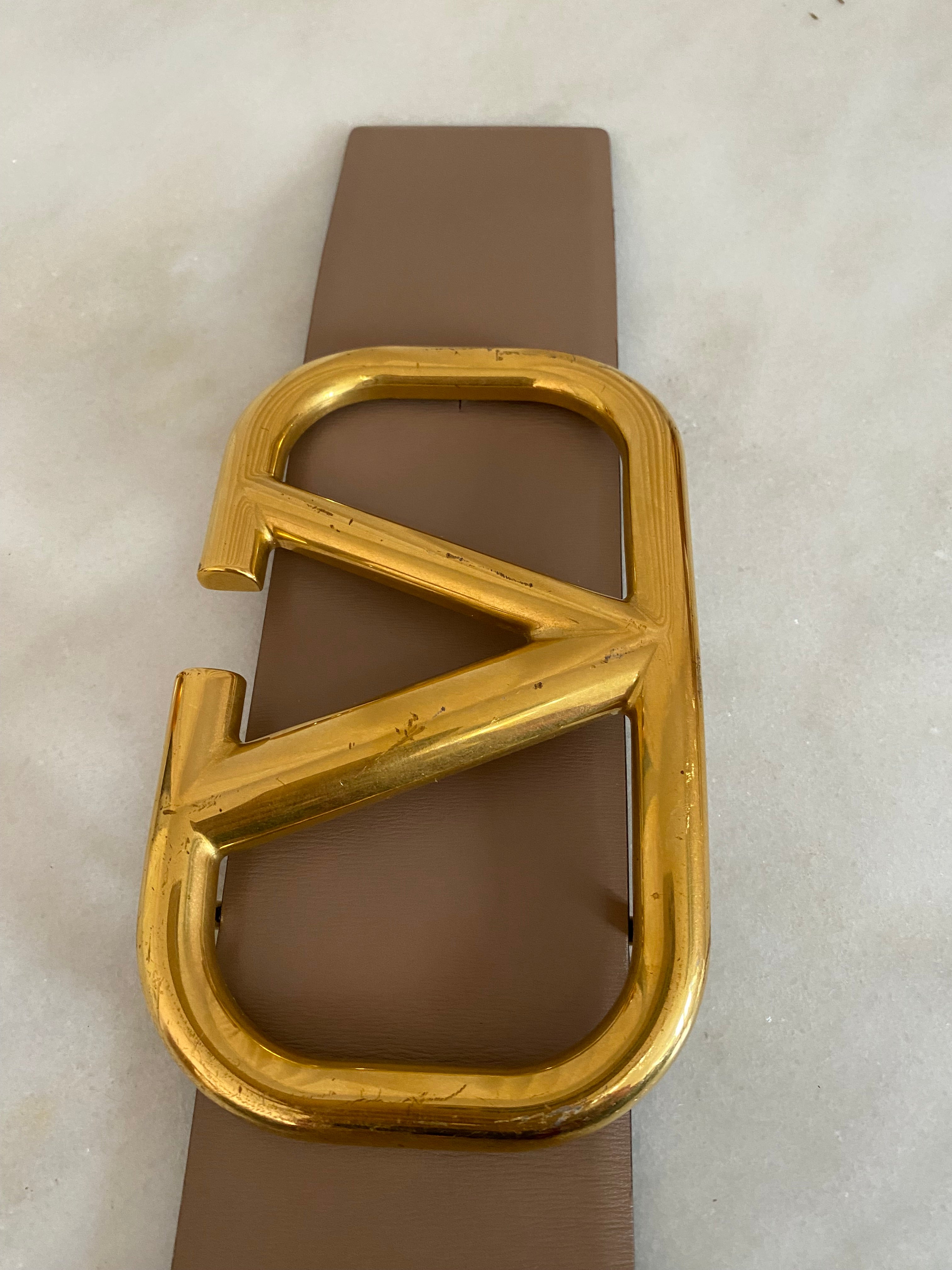 Valentino Bicolor Reversible Vlogo 70mm Belt