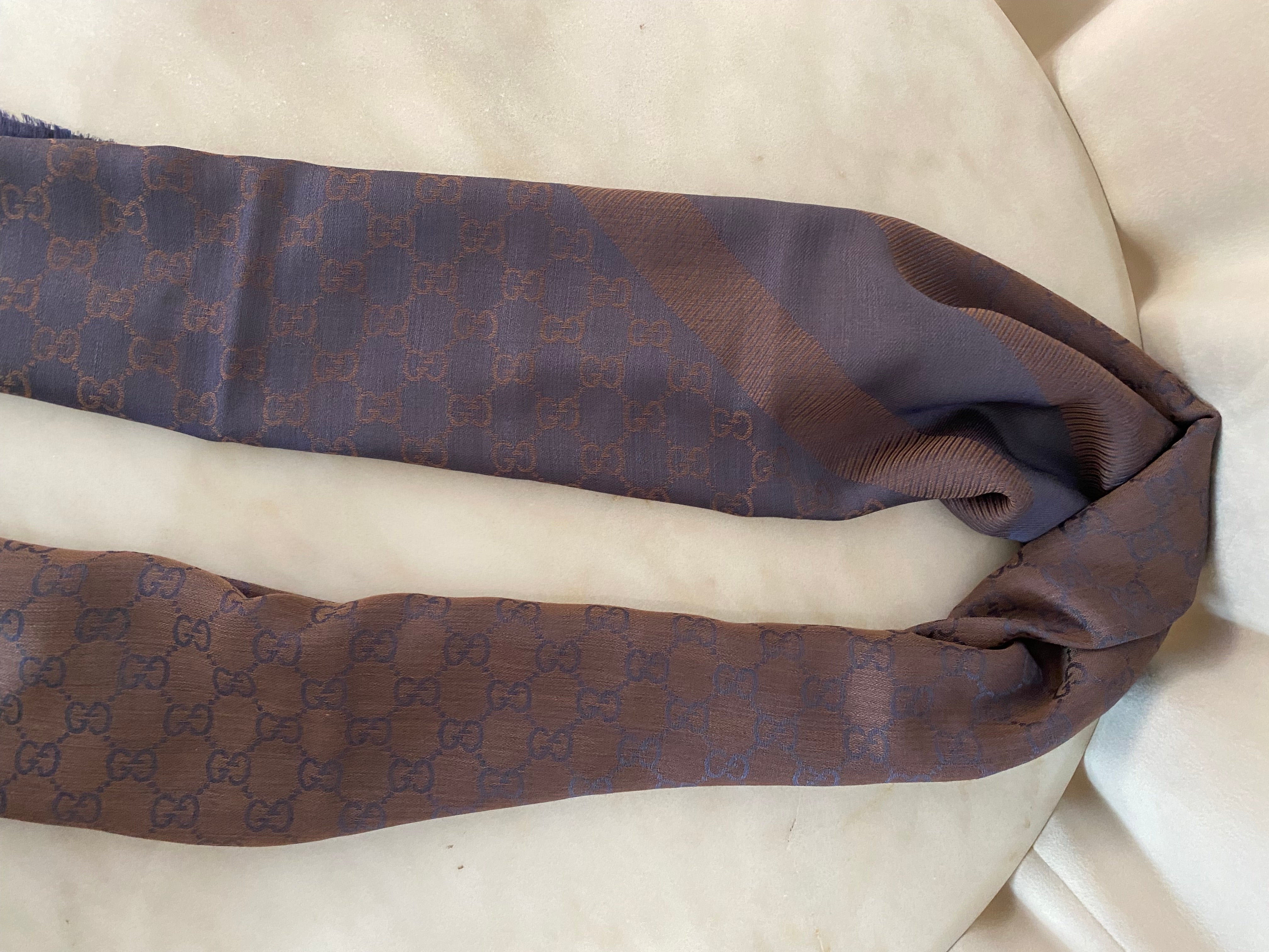 Gucci Bicolor GG Scarf